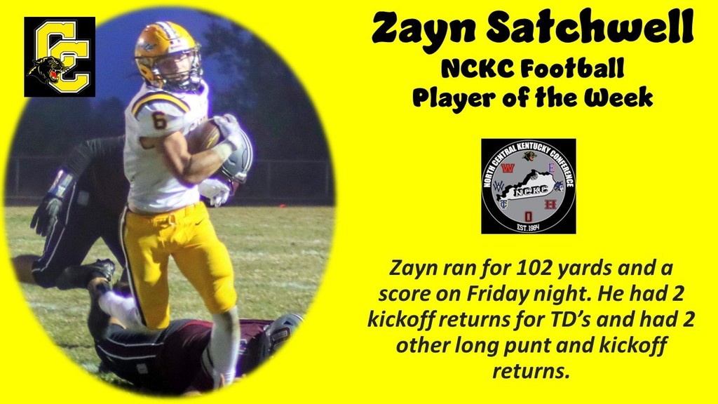 Zayn player of the week